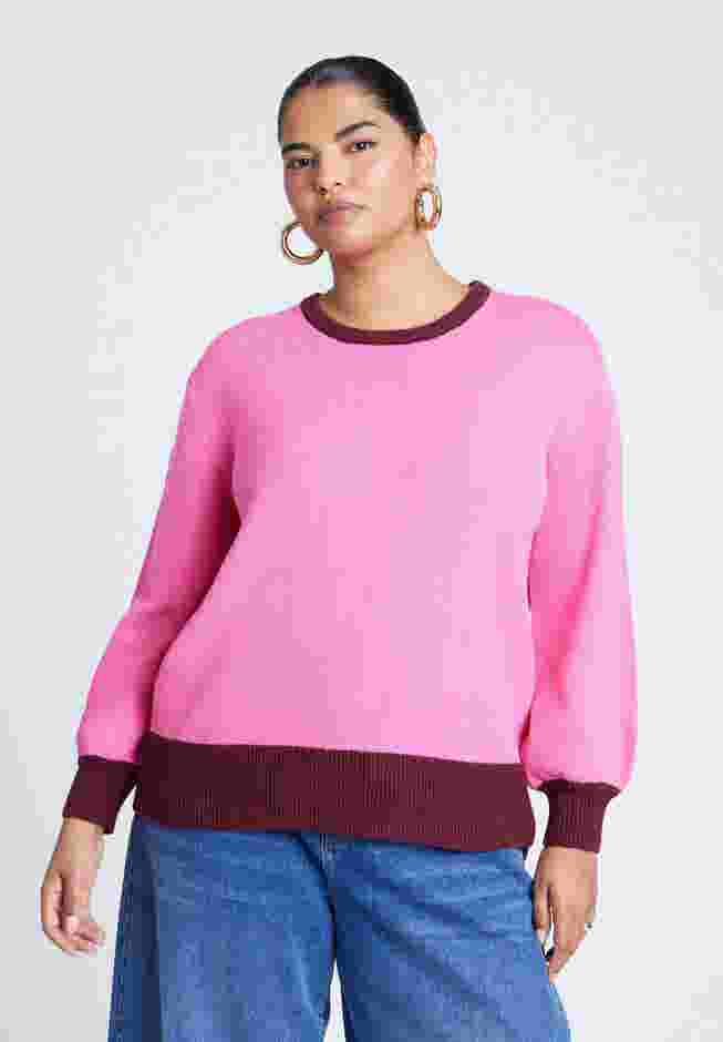 Contrast Rib Sweater image number 0