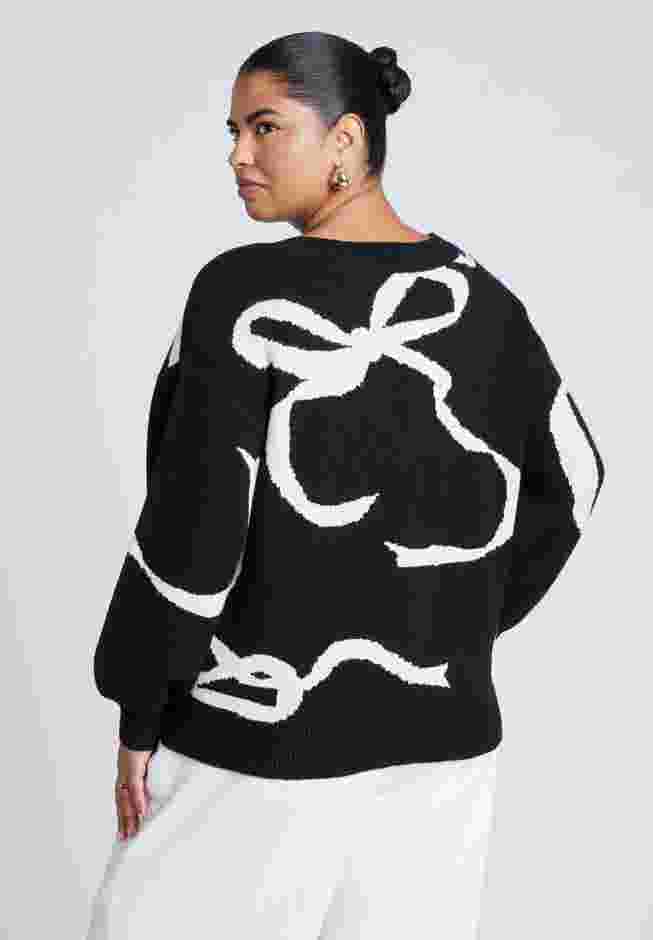 Bow Print Cardigan image number 1