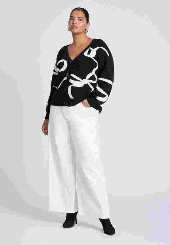 Bow Print Cardigan image number 2