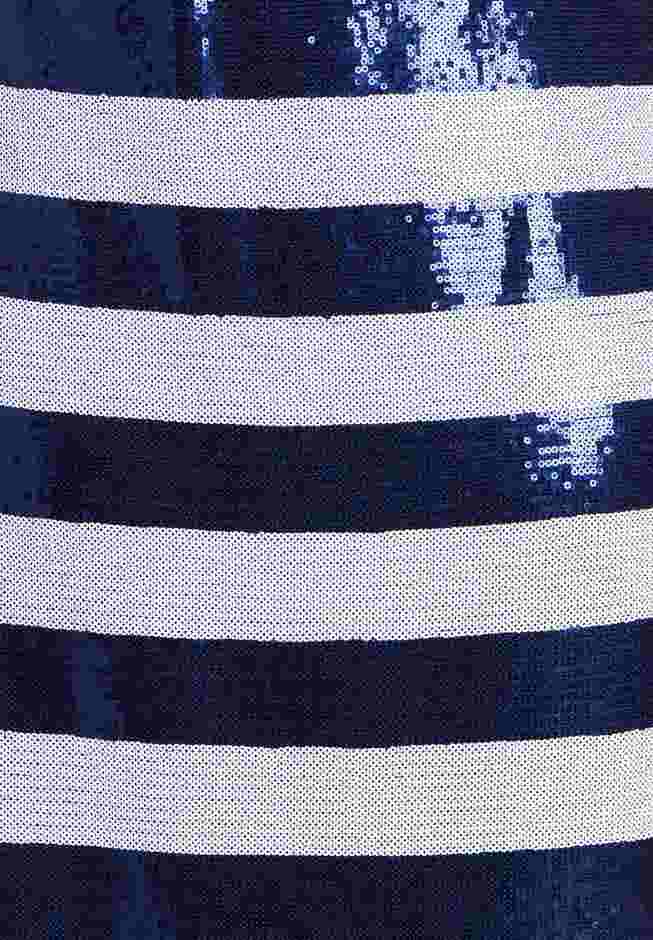 Sequin Striped Midi Skirt image number 3