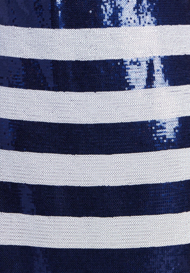 Sequin Striped Midi Skirt image number 3