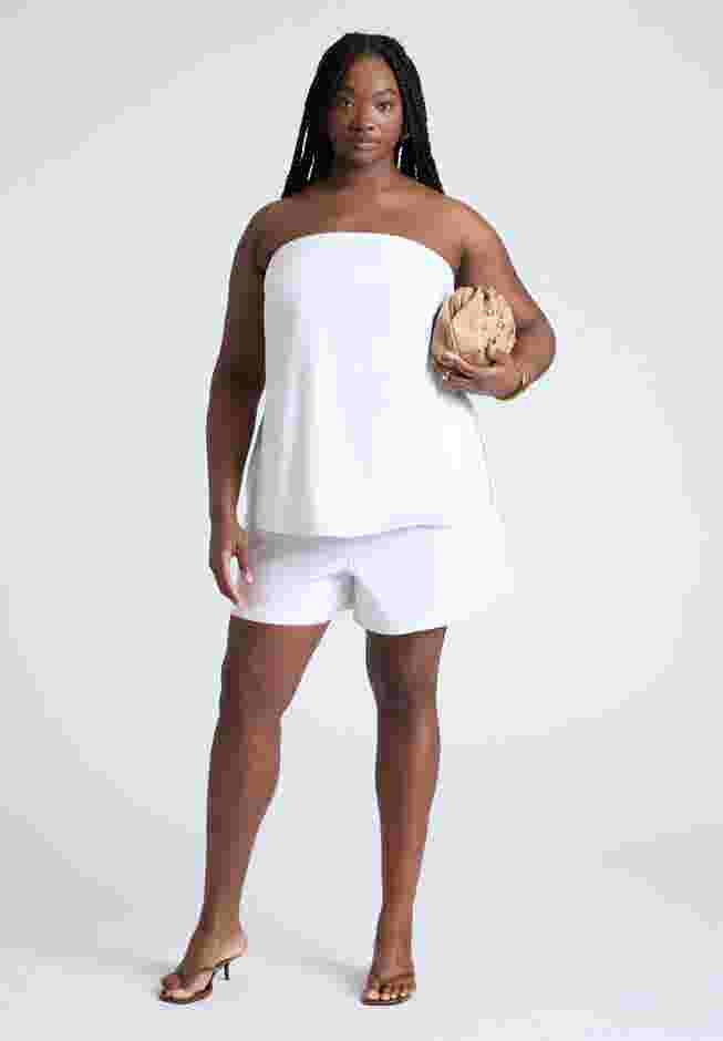 Linen Column Tube Top image number 2