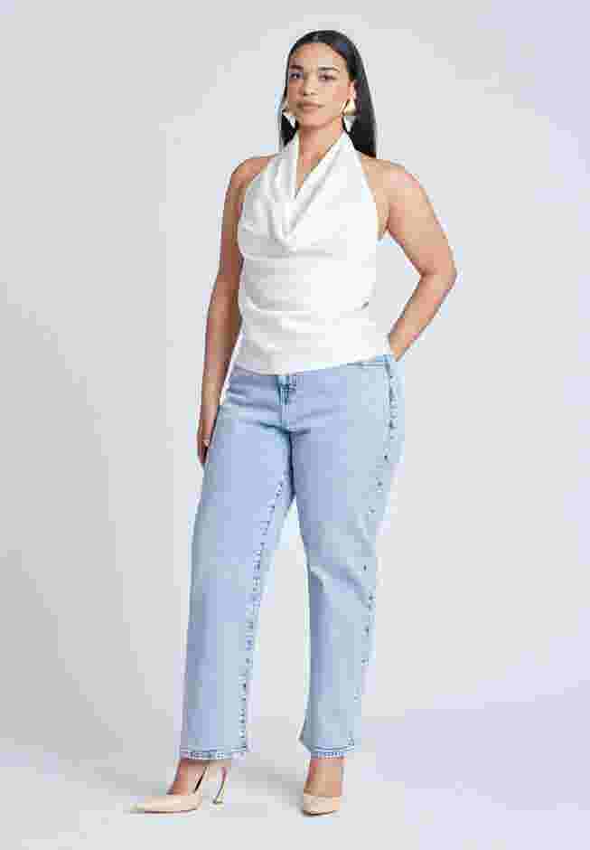 Straight Leg Jean With Studs image number 3