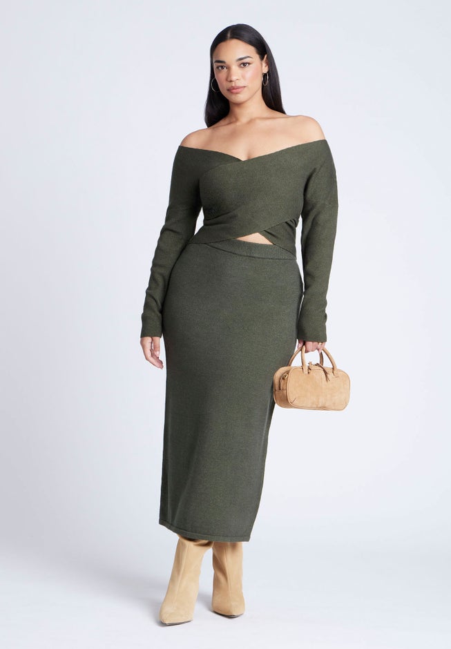 Sweater Column Skirt image number 3