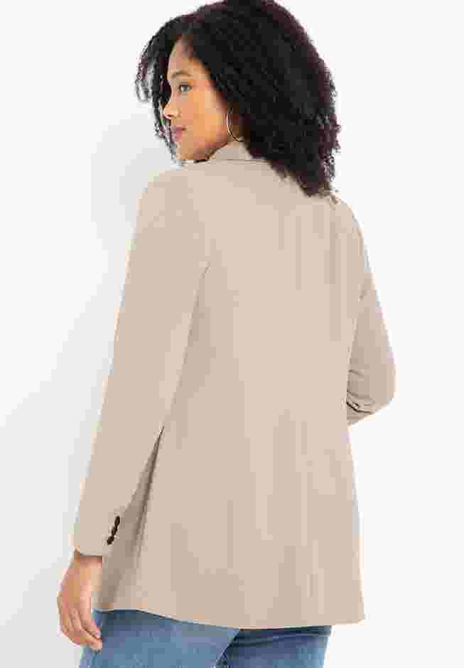 The 365 Semi Stretch Two Button Blazer image number 1