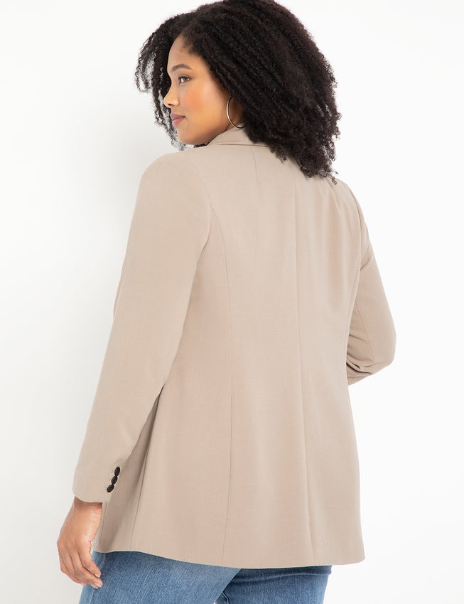 The 365 Semi Stretch Two Button Blazer image number 1