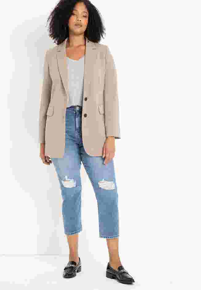 The 365 Semi Stretch Two Button Blazer image number 2