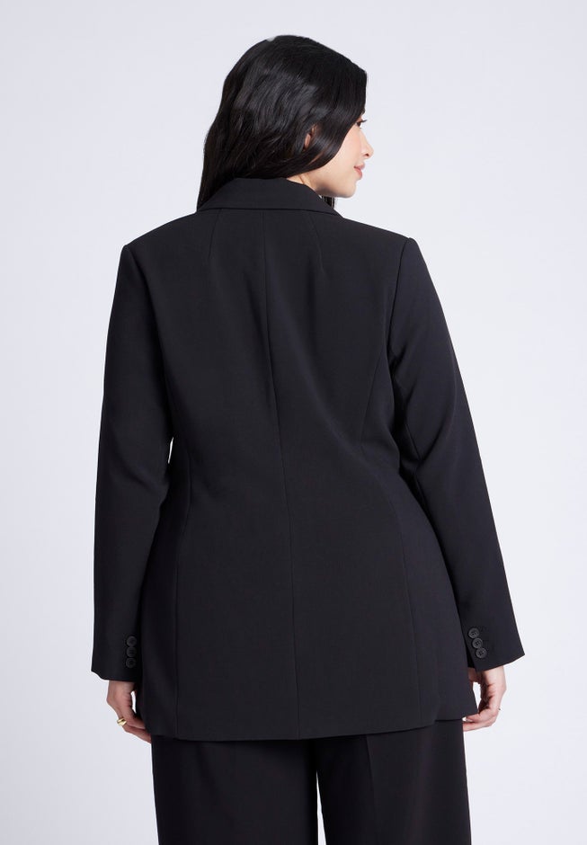 The 365 Semi Stretch Two Button Blazer image number 1