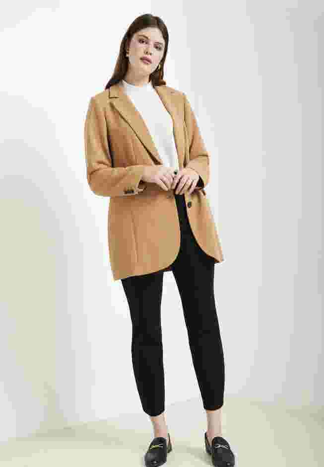 The 365 Semi Stretch Two Button Blazer image number 1