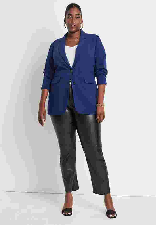 The 365 Semi Stretch Two Button Blazer image number 2