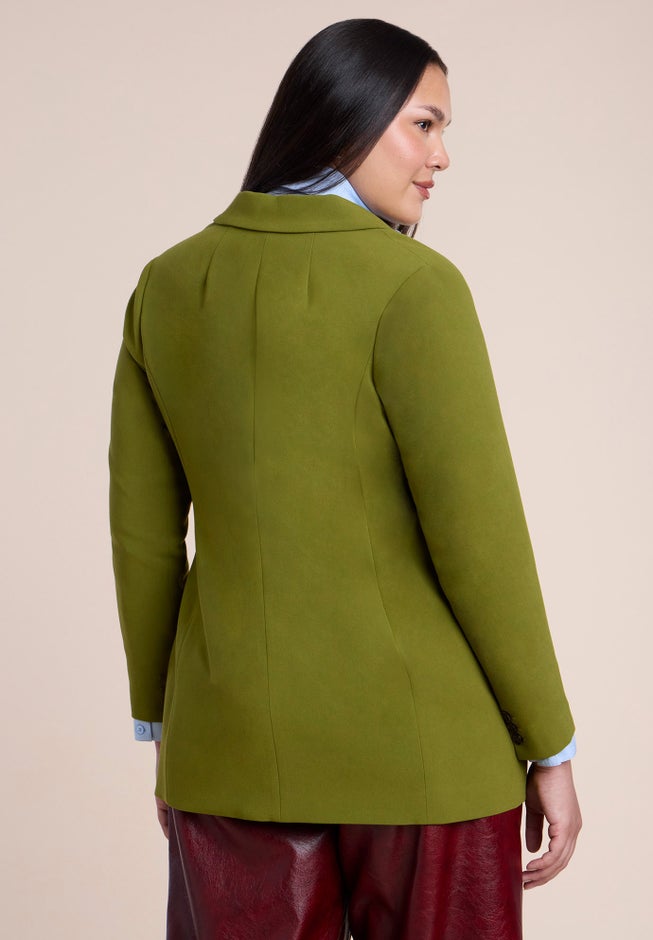 The 365 Semi Stretch Two Button Blazer image number 1