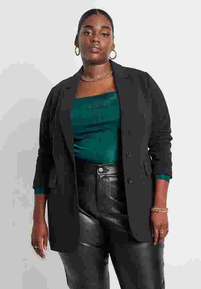 The 365 Semi Stretch Two Button Blazer image number 0
