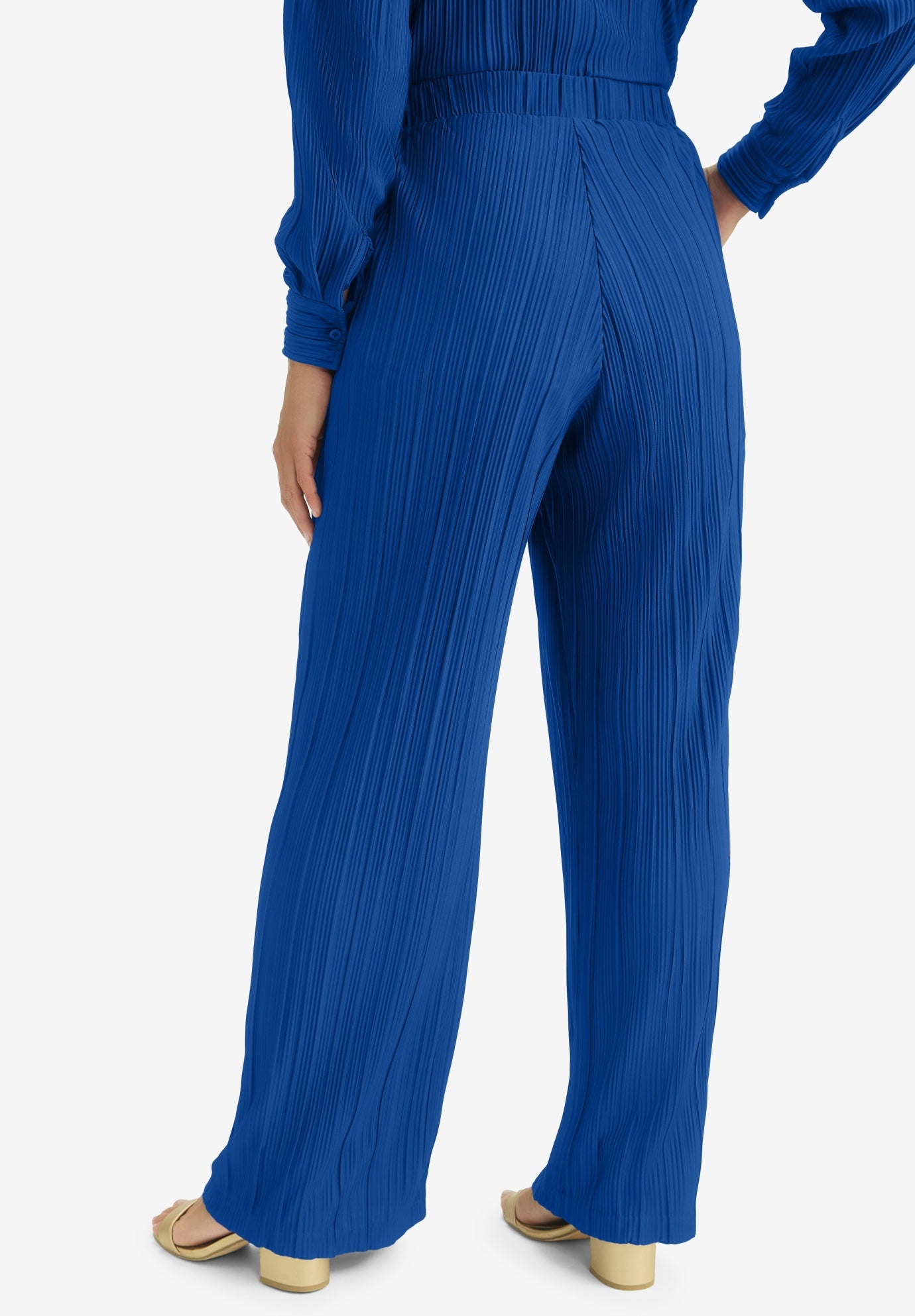 Plisse Wide-Leg Trouser image number 1