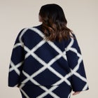 Mock Neck Intarsia Sweater image number null