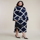 Mock Neck Intarsia Sweater image number null
