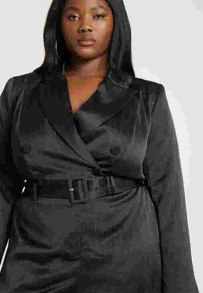 Pinstripe Blazer Jumpsuit image number 1