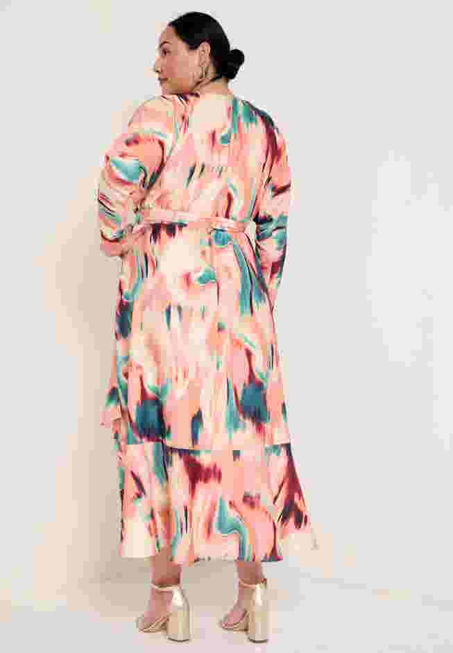 Ruffled Dolman Sleeve Maxi Dress image number 1