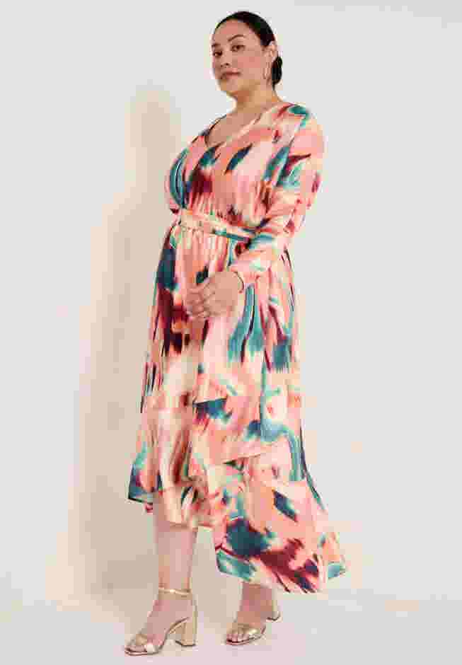Ruffled Dolman Sleeve Maxi Dress image number 2
