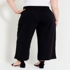 Cropped Wide-Leg Knit Pants image number null