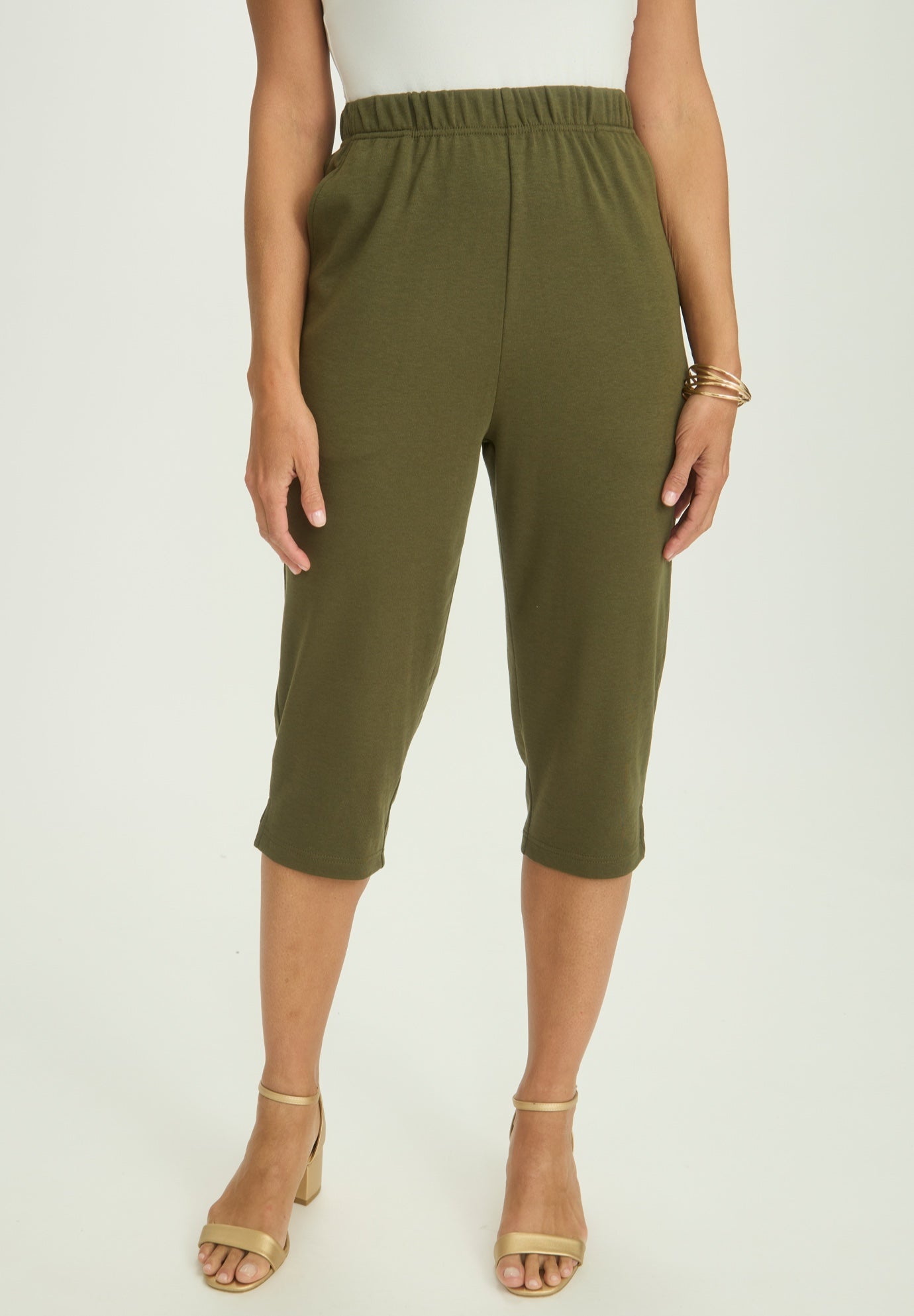 Soft Ease Cotton Knit Capri image number 0