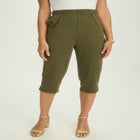 Soft Ease Cotton Knit Capri image number 0