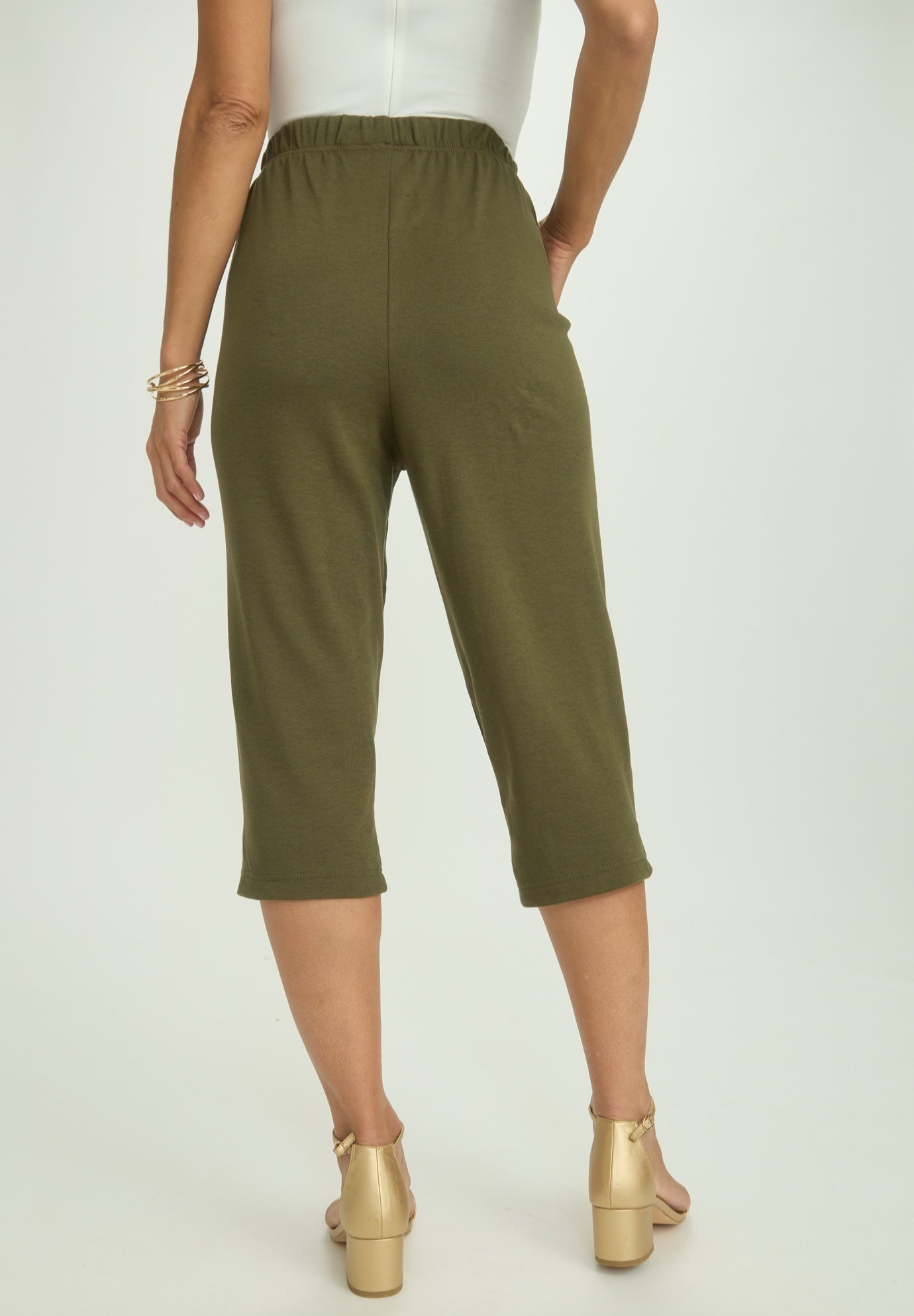 Soft Ease Cotton Knit Capri image number 2