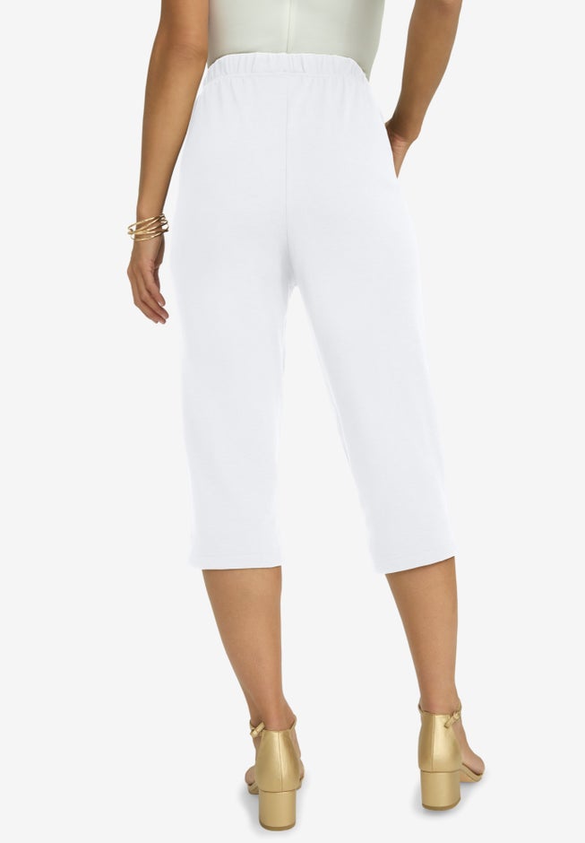 Soft Ease Cotton Knit Capri image number 2