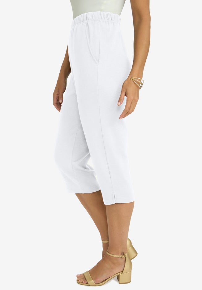 Soft Ease Cotton Knit Capri image number 1