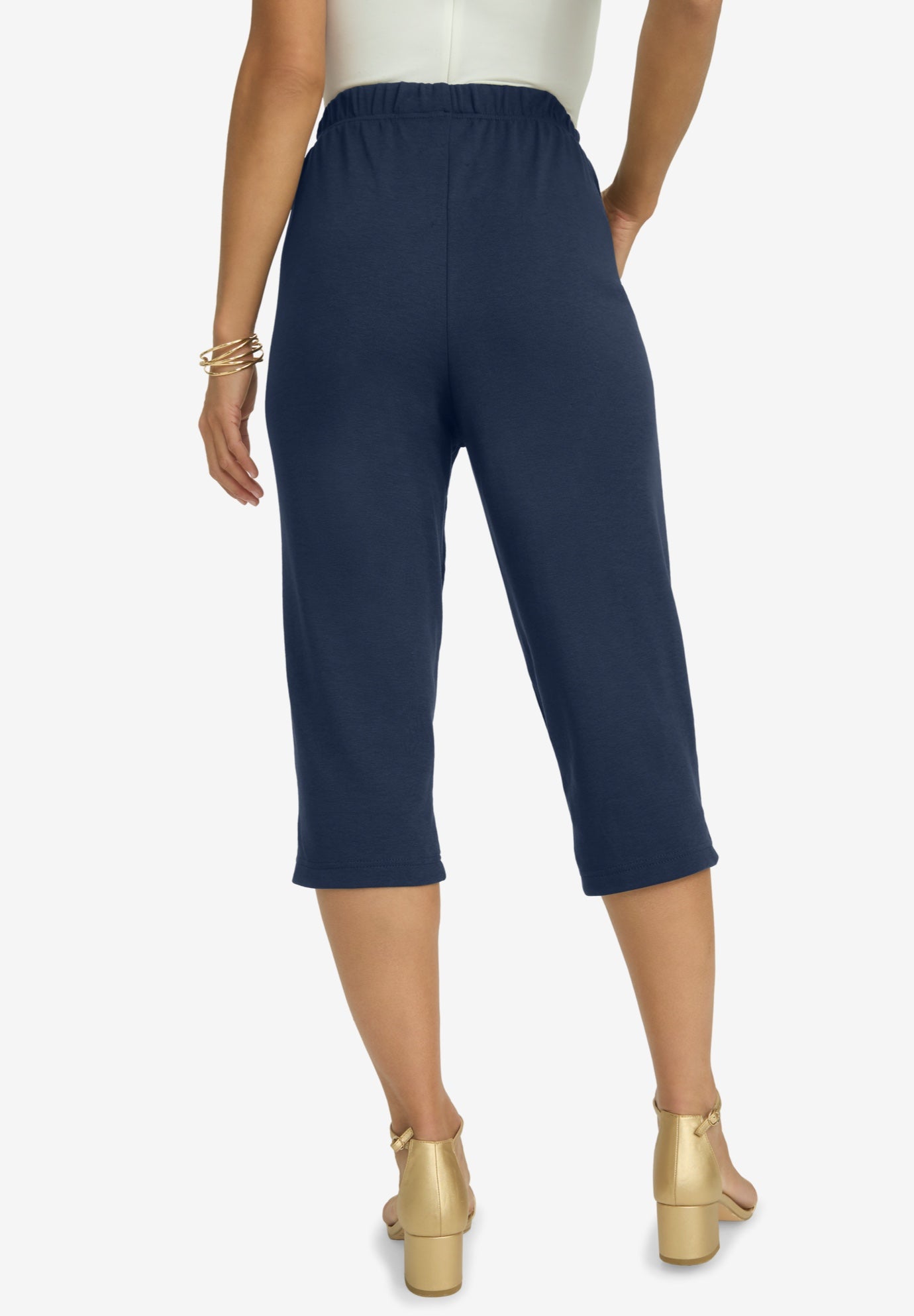 Soft Ease Cotton Knit Capri image number 2