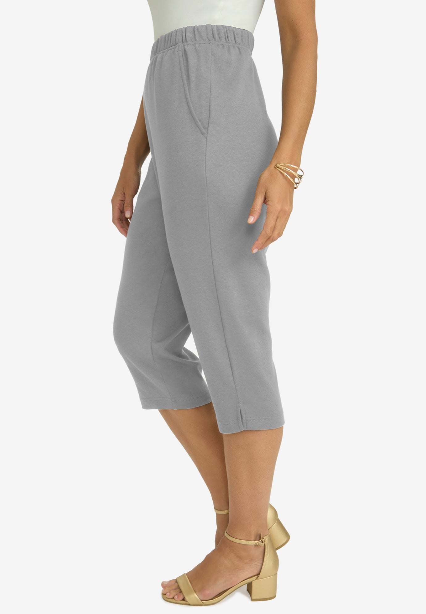 Soft Ease Cotton Knit Capri image number 1