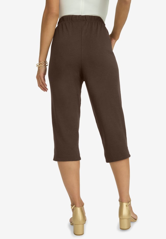 Soft Ease Cotton Knit Capri image number 2