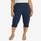 Soft Ease Cotton Knit Capri image number 0