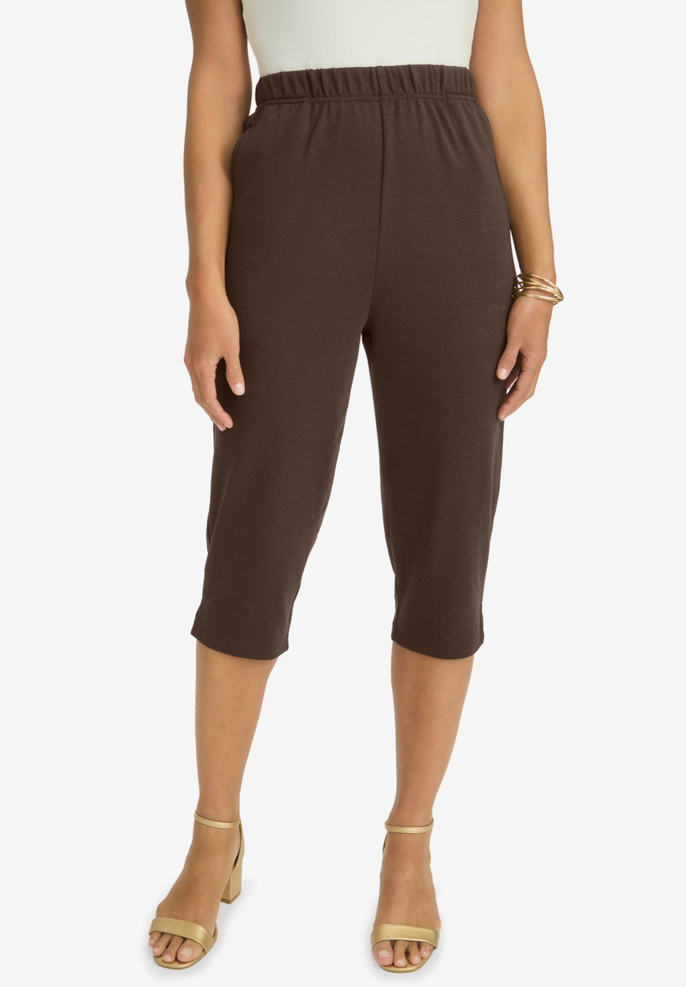 Soft Ease Cotton Knit Capri image number 0