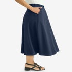 Soft Ease Midi Skirt image number null
