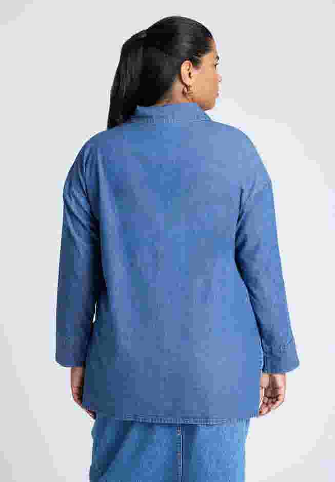 Oversized Chambray Top image number 1