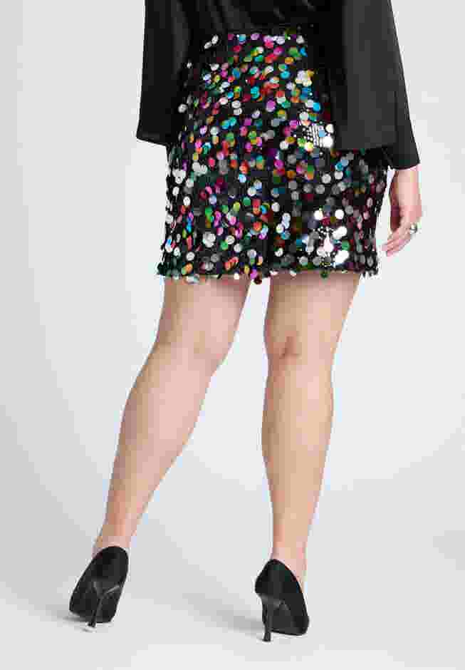 Multicolor Paillette Sequin Skirt image number 2