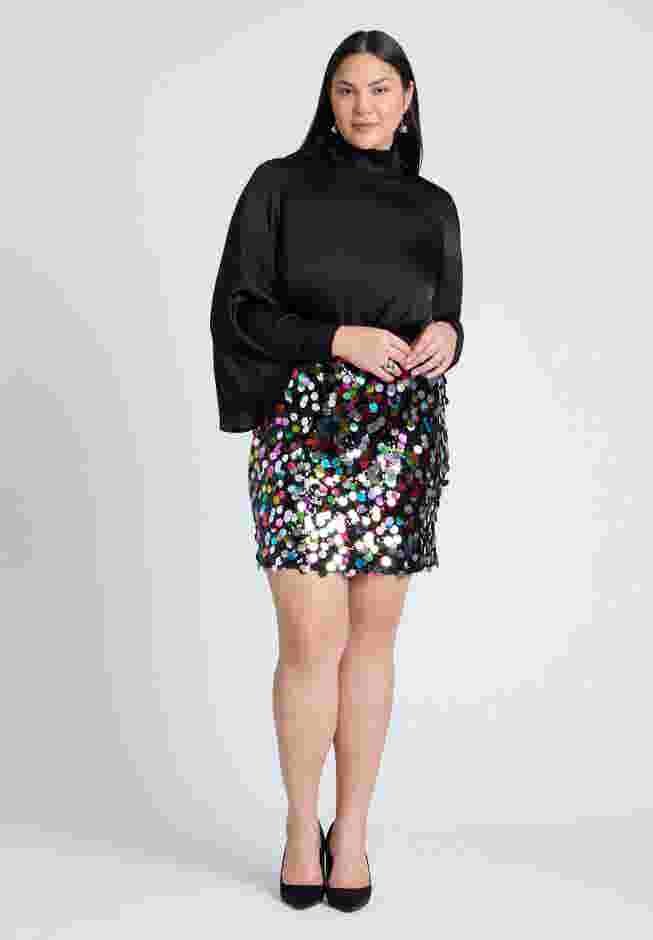 Multicolor Paillette Sequin Skirt image number 0