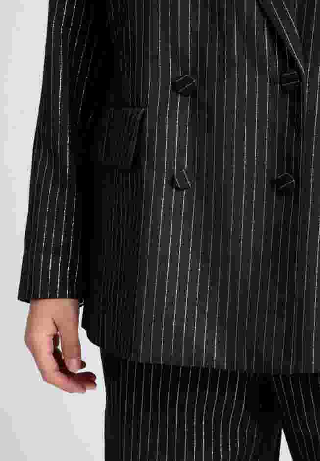 Shiny Pinstripe Blazer image number 3