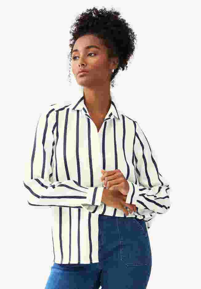 Button Front Satin Shirt image number 2