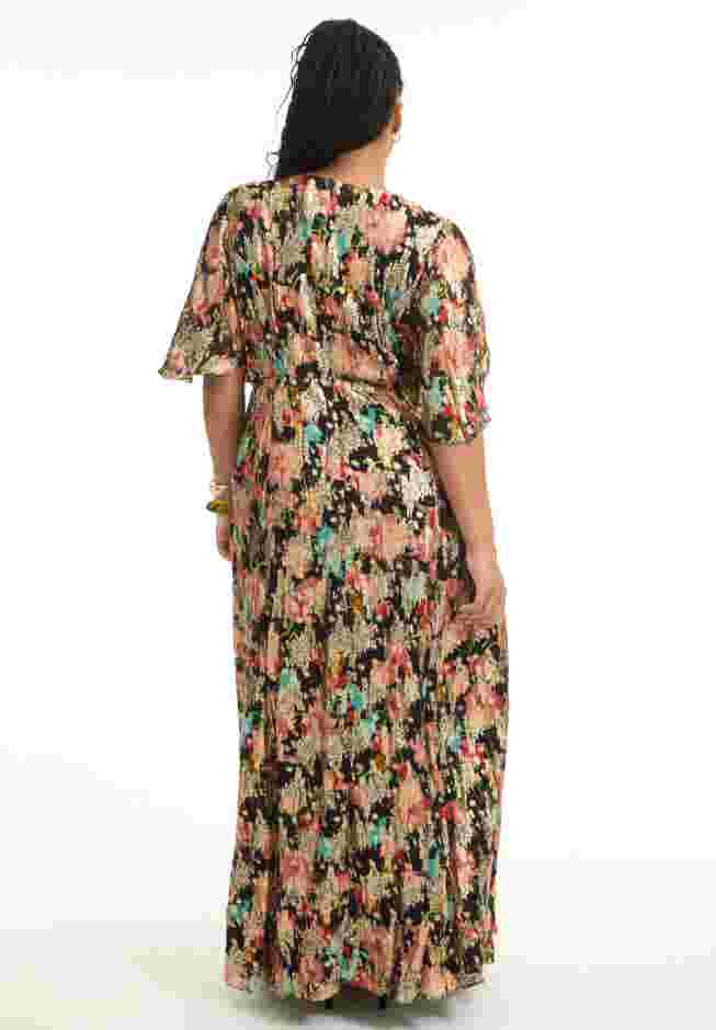 Metallic Printed Maxi Dress image number 1