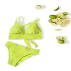 Longline Sparkle Bikini Top image number null