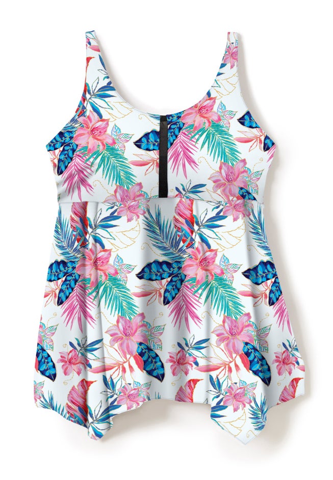 Longer-Length Tankini Top image number 4