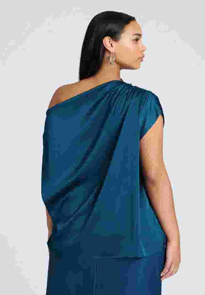 Draped Off The Shoulder Top image number 1