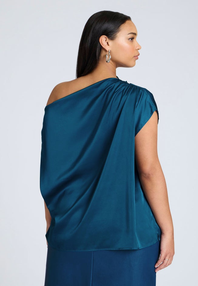 Draped Off The Shoulder Top image number 1