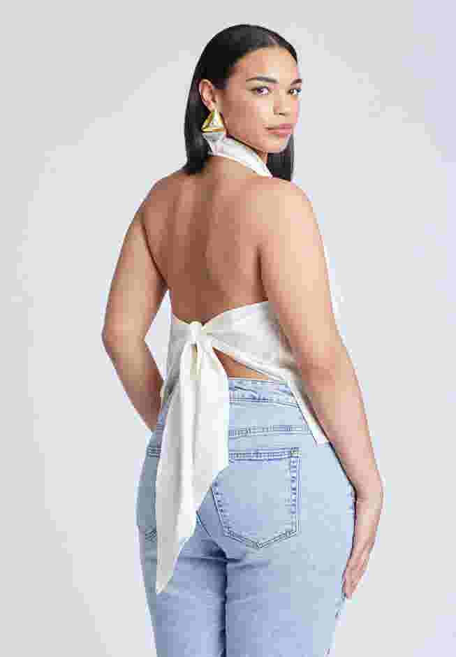 Satin Halter Top image number 2