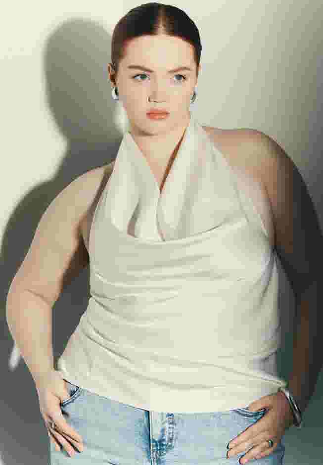 Satin Halter Top image number 0
