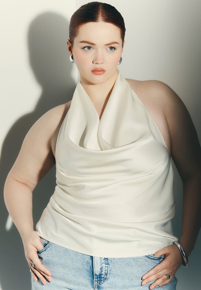Satin Halter Top image number 0
