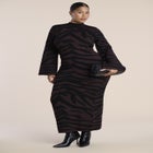 Intarsia Sweater Midi Dress image number 0