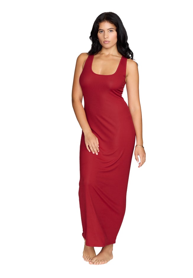 The Midi Dress - Modal Silk Rib image number 1