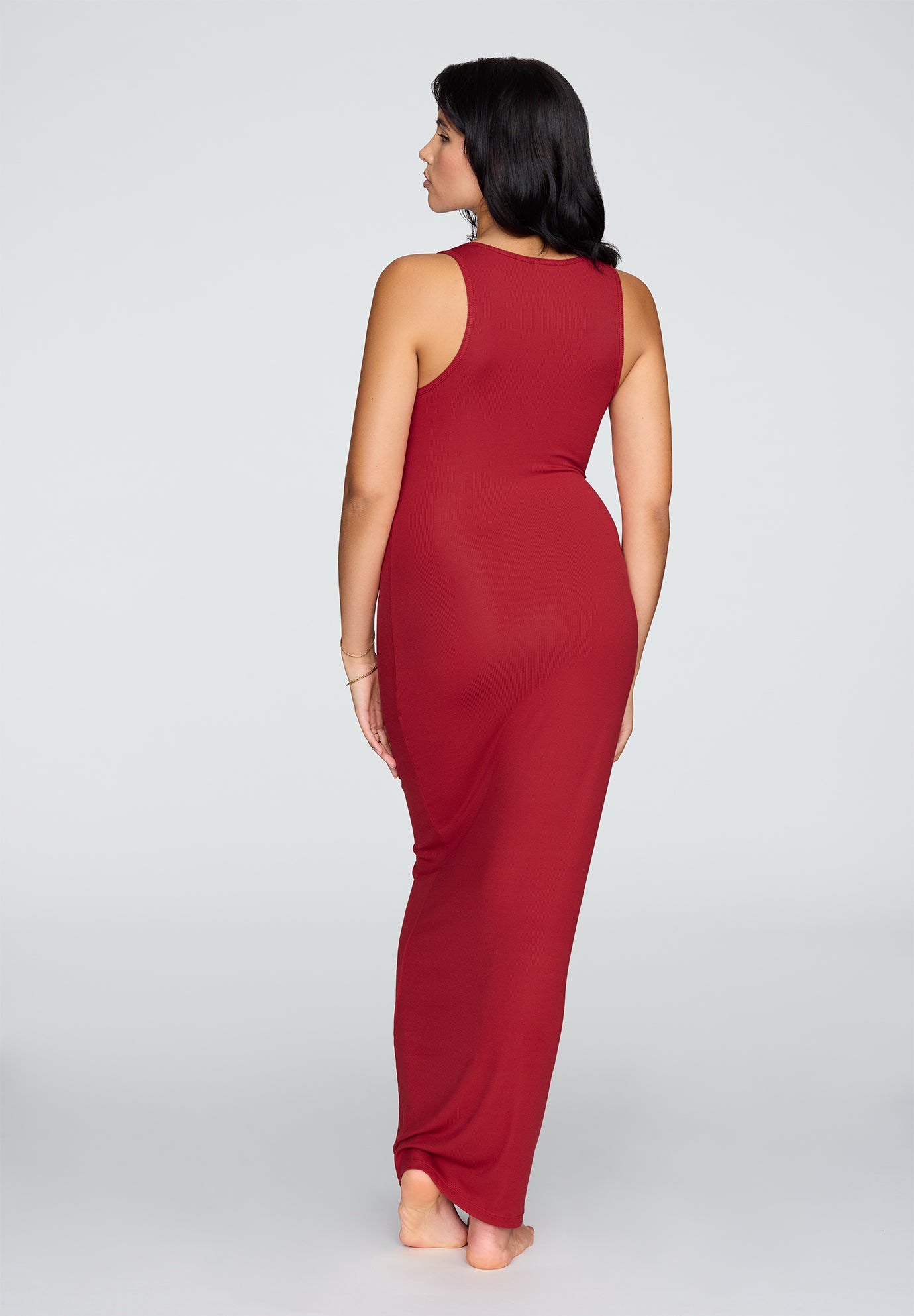 The Midi Dress - Modal Silk Rib image number 2